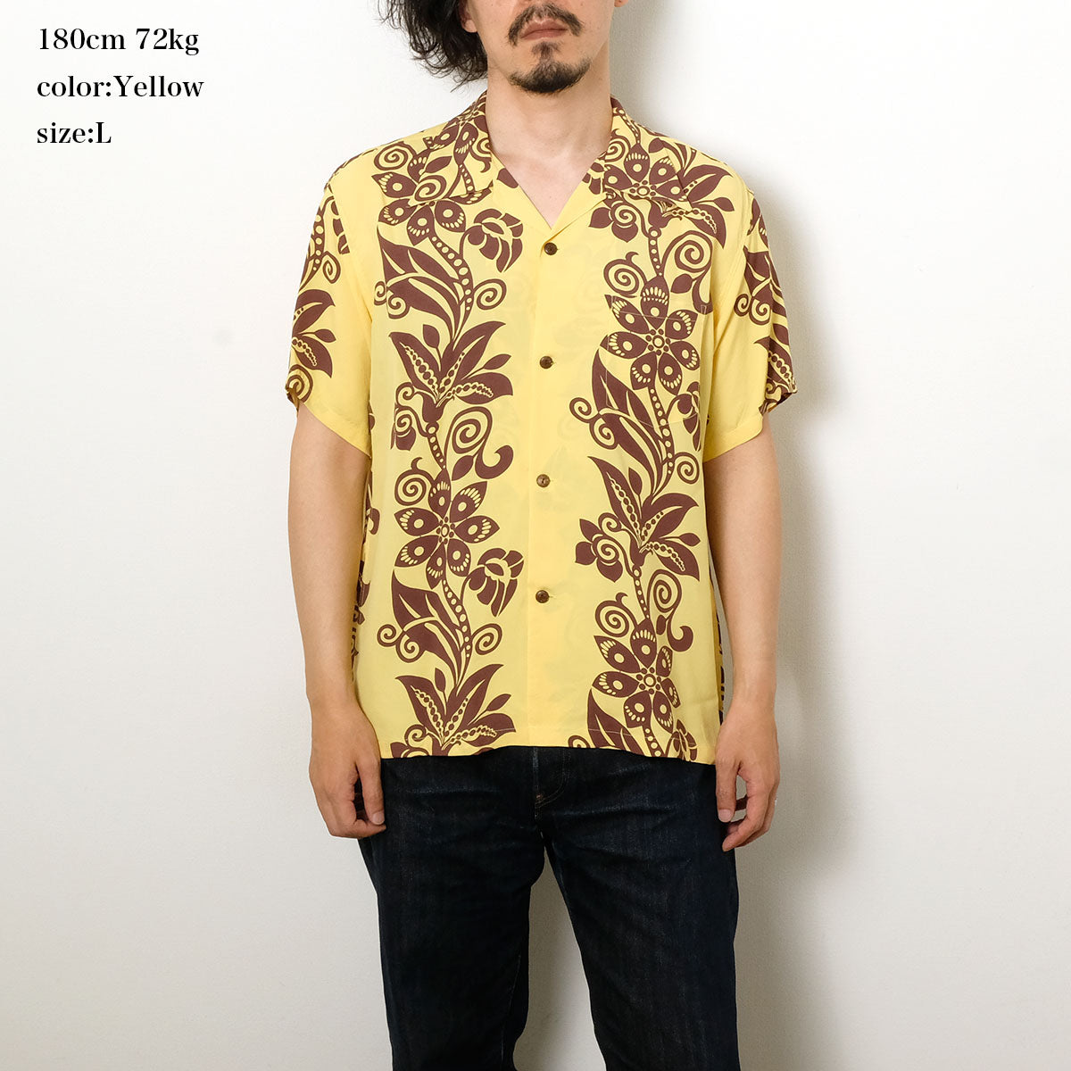 SUN SURF - S/S RAYON HAWAIIAN SHIRT - PICTOGRAPH FLOWER - SS39616