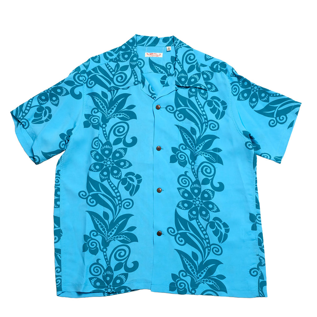 SUN SURF - S/S RAYON HAWAIIAN SHIRT - PICTOGRAPH FLOWER - SS39616