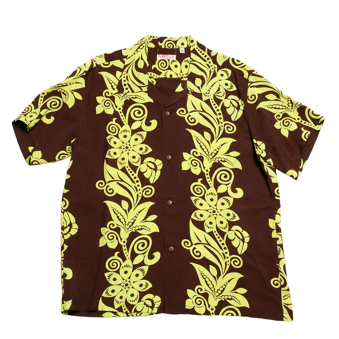 SUN SURF - S/S RAYON HAWAIIAN SHIRT - PICTOGRAPH FLOWER - SS39616