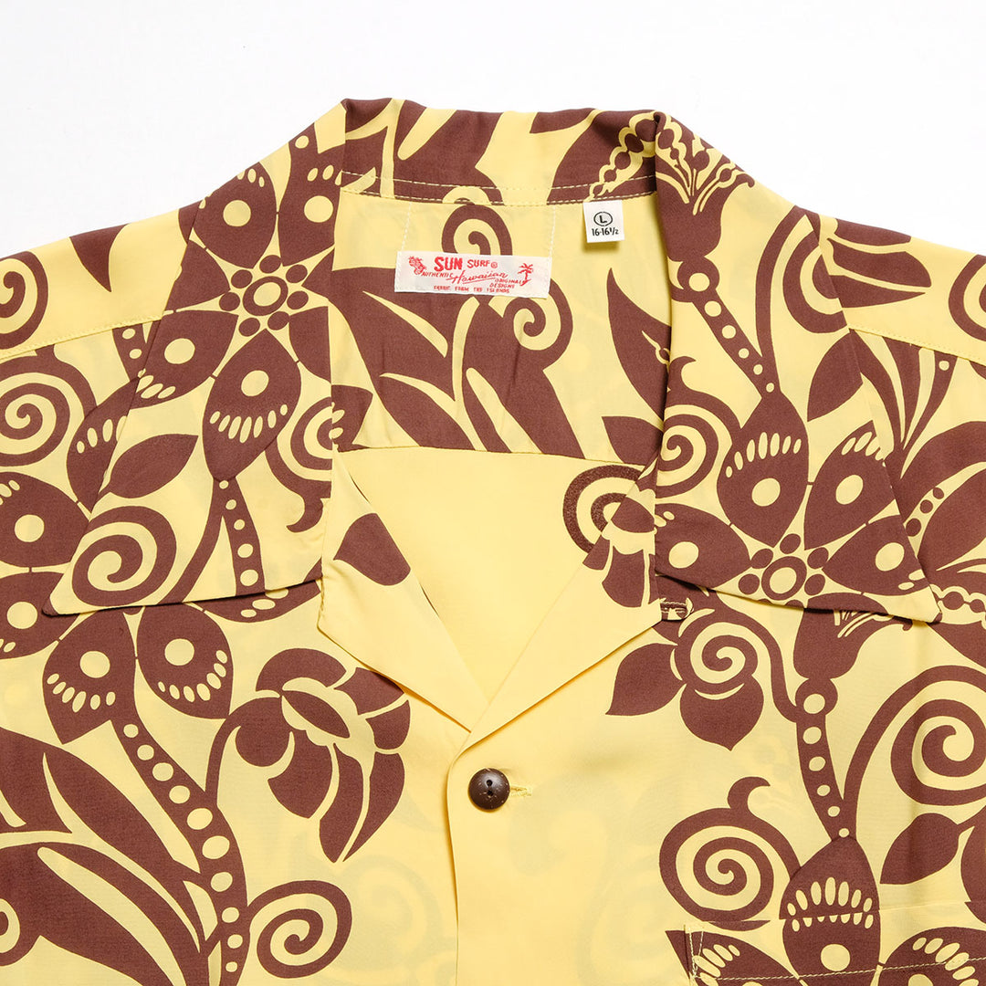SUN SURF - S/S RAYON HAWAIIAN SHIRT - PICTOGRAPH FLOWER - SS39616
