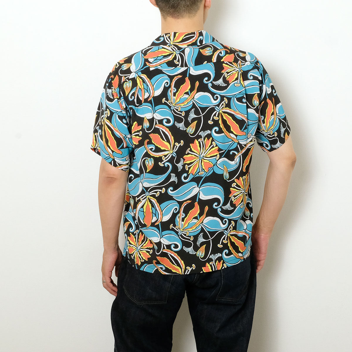 SUN SURF - S/S RAYON HAWAIIAN SHIRT - SPIDER LILY - SS39619