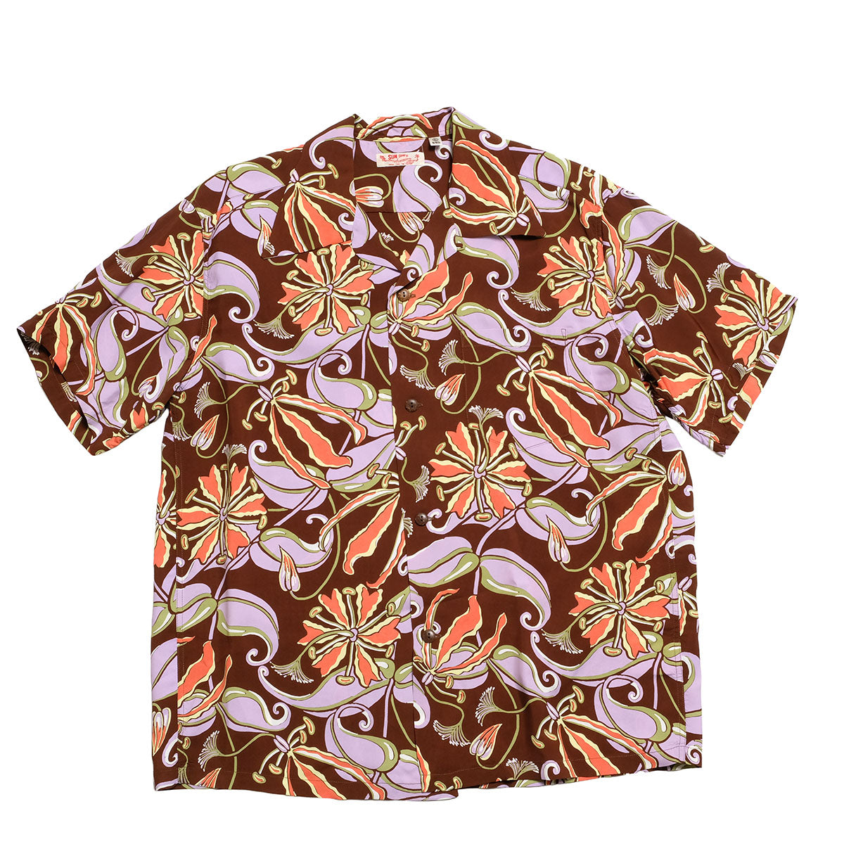 SUN SURF - S/S RAYON HAWAIIAN SHIRT - SPIDER LILY - SS39619