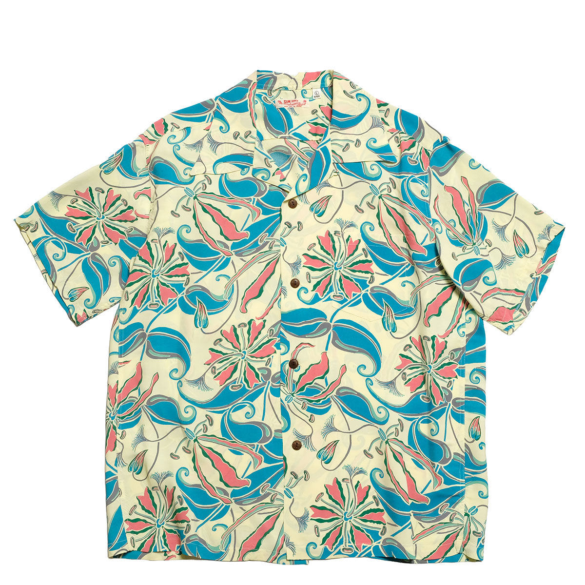 SUN SURF - S/S RAYON HAWAIIAN SHIRT - SPIDER LILY - SS39619