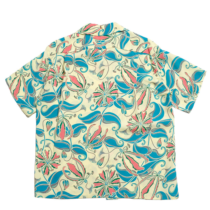 SUN SURF - S/S RAYON HAWAIIAN SHIRT - SPIDER LILY - SS39619