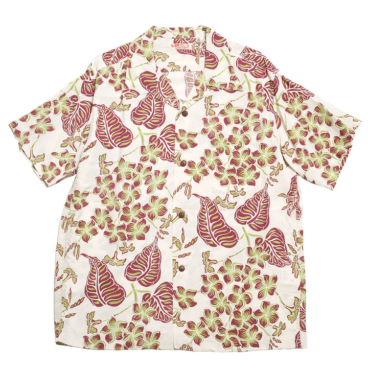 SUN SURF - S/S RAYON HAWAIIAN SHIRT - PLUMERIA BLOSSOMS - SS39621