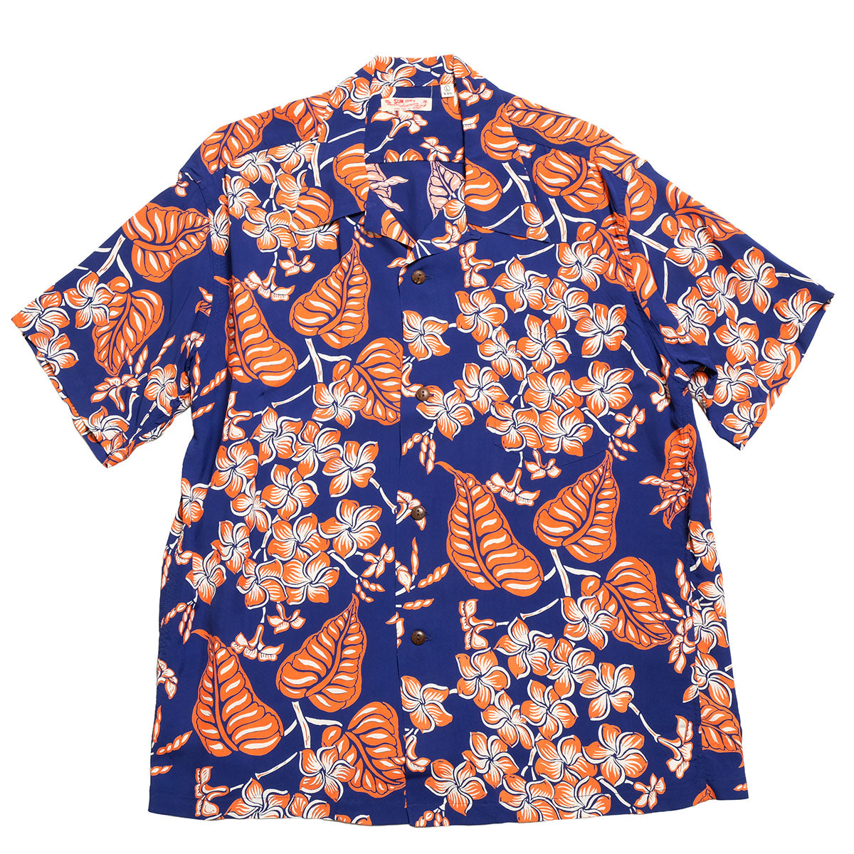 SUN SURF - S/S RAYON HAWAIIAN SHIRT - PLUMERIA BLOSSOMS - SS39621