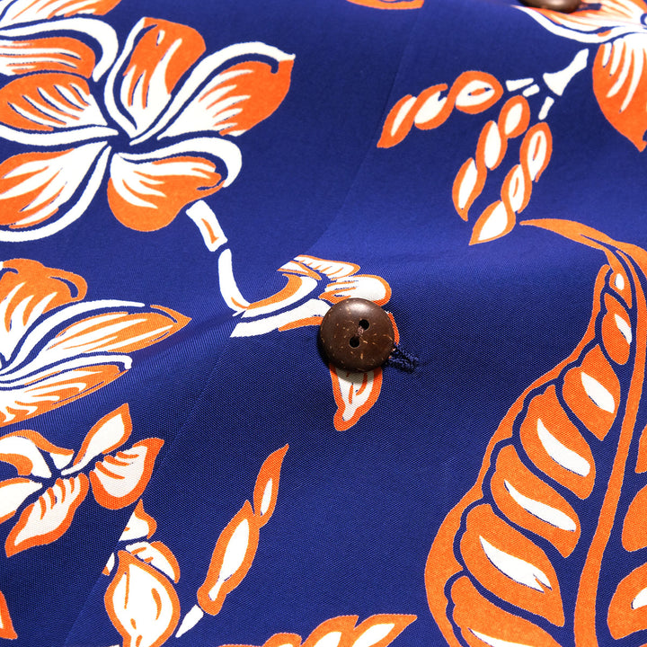 SUN SURF - S/S RAYON HAWAIIAN SHIRT - PLUMERIA BLOSSOMS - SS39621
