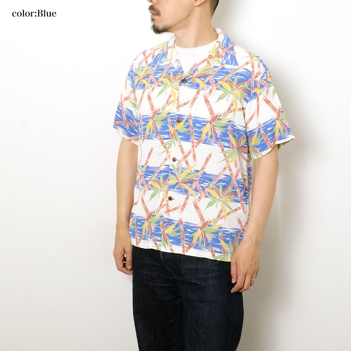 SUN SURF - S/S RAYON HAWAIIAN SHIRT - BAMBOO GRASSLANDS - SS39625