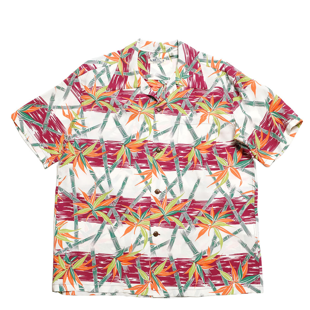 SUN SURF - S/S RAYON HAWAIIAN SHIRT - BAMBOO GRASSLANDS - SS39625