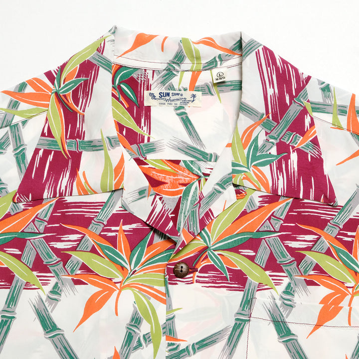 SUN SURF - S/S RAYON HAWAIIAN SHIRT - BAMBOO GRASSLANDS - SS39625