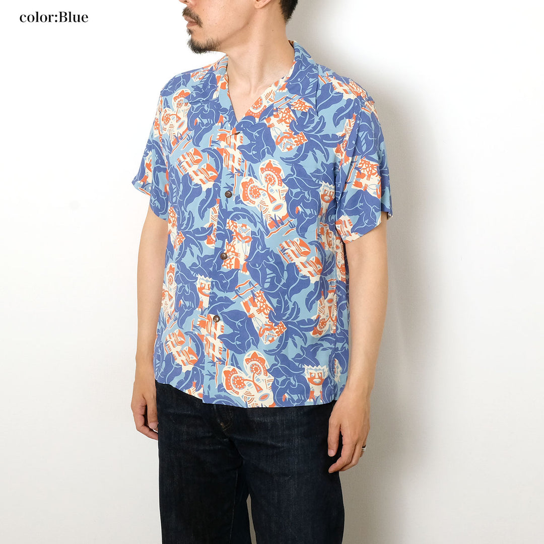 SUN SURF - S/S RAYON HAWAIIAN SHIRT - FUN ISLAND - SS39628