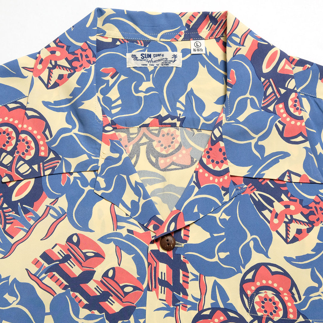 SUN SURF - S/S RAYON HAWAIIAN SHIRT - FUN ISLAND - SS39628