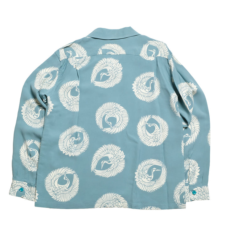 SUN SURF - STORE LIMITED - L/S RAYON HAWAIIAN SHIRT - ORIENTAL BORDER - SS39629LS