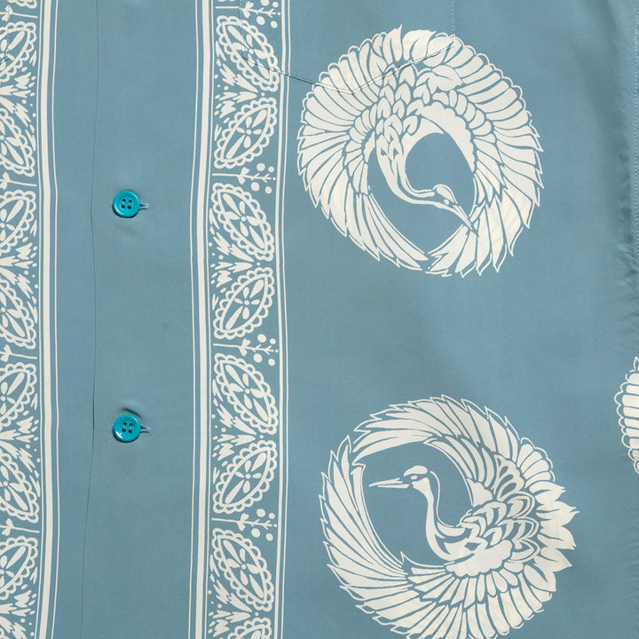 SUN SURF - STORE LIMITED - L/S RAYON HAWAIIAN SHIRT - ORIENTAL BORDER - SS39629LS