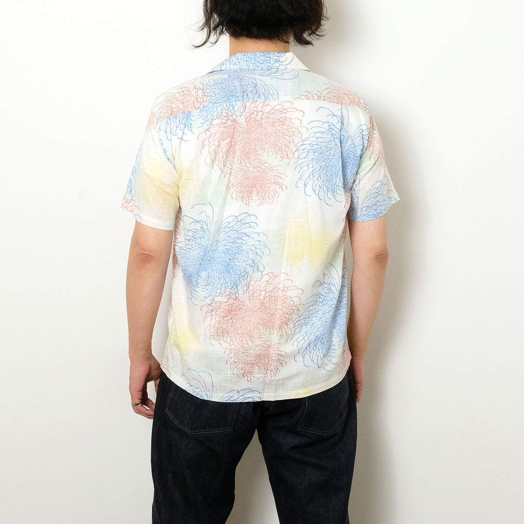 SUN SURF - COTTON LINEN SLUBYARN OPEN SHIRT - CHRYSANTHEMUM -  - SS39694