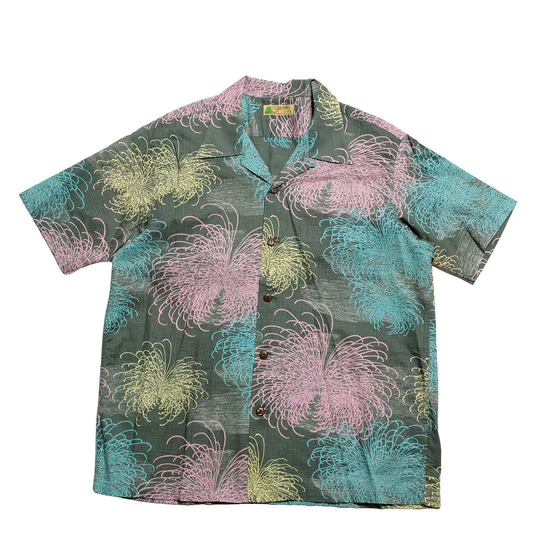 SUN SURF - COTTON LINEN SLUBYARN OPEN SHIRT - CHRYSANTHEMUM -  - SS39694