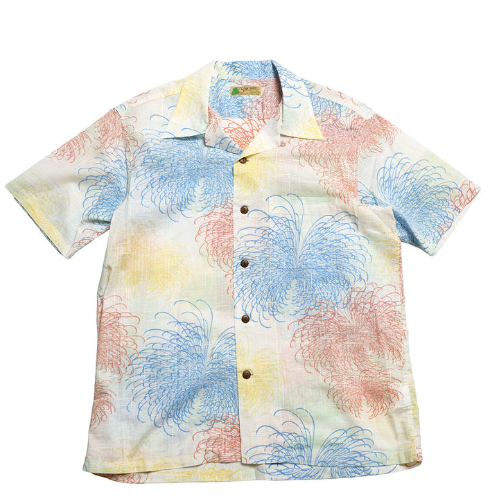SUN SURF - COTTON LINEN SLUBYARN OPEN SHIRT - CHRYSANTHEMUM -  - SS39694