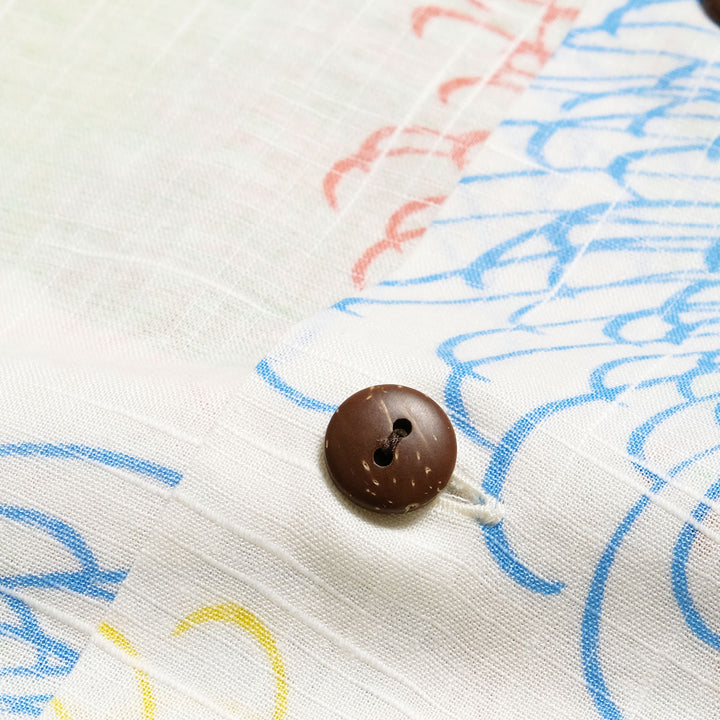 SUN SURF - COTTON LINEN SLUBYARN OPEN SHIRT - CHRYSANTHEMUM -  - SS39694