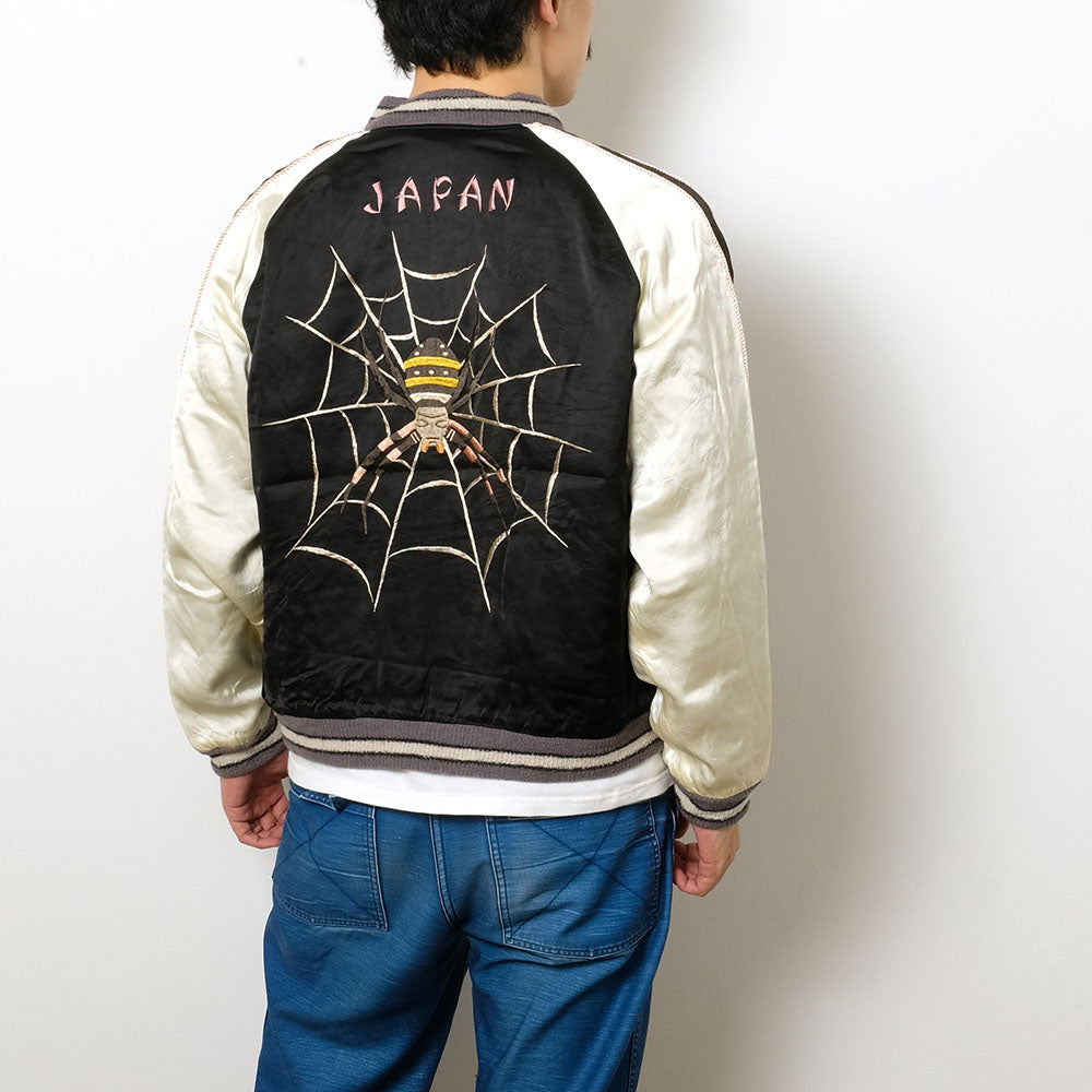 TAILOR TOYO - Mid 1950s Style Acetate Souvenir Jacket - KOSHO & CO. Special Edition - SPIDER × ROARING TIGER - (HAND PRINT) - TT15289-119