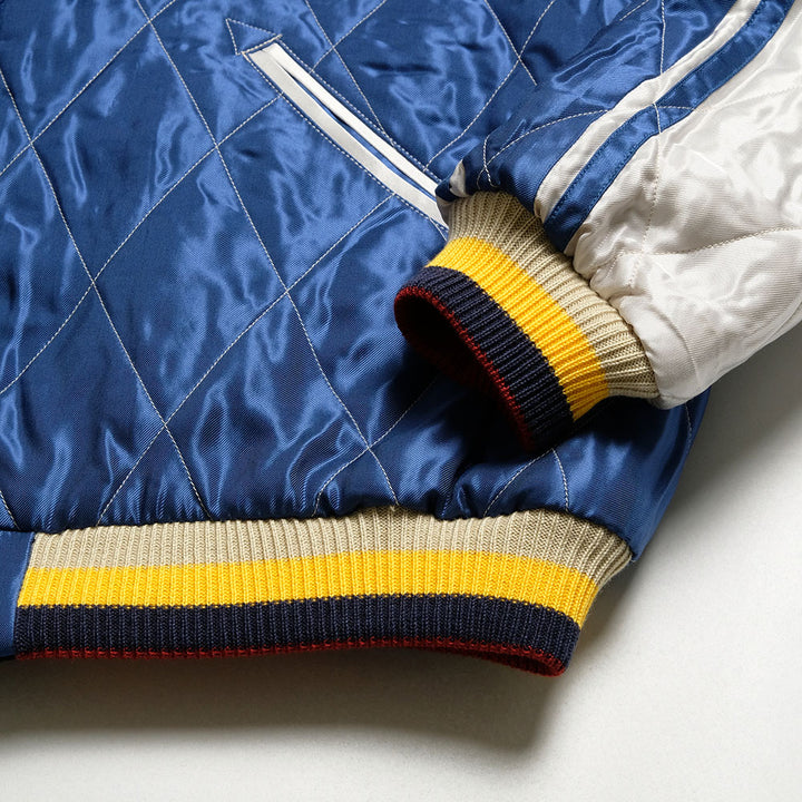 TAILOR TOYO - HINOYA EXCLUSIVE - Mid 1950s Style Velveteen Souvenir Jacket - ROARING TIGER × LANDSCAPE - TT15664HY