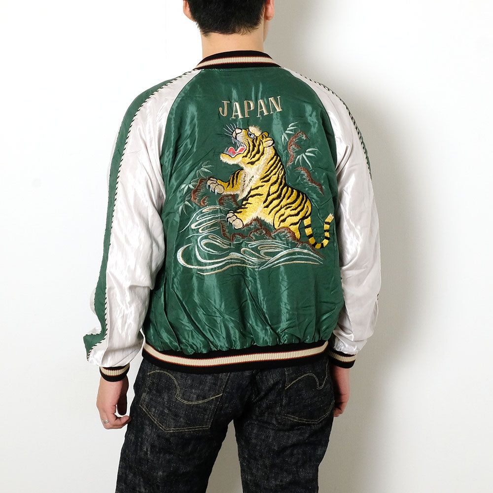 TAILOR TOYO - Acetate Souvenir Jacket - ROARING TIGER × JAPAN MAP - TT15682-145