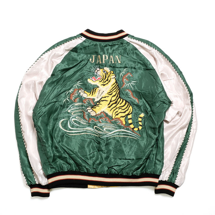 TAILOR TOYO - Acetate Souvenir Jacket - ROARING TIGER × JAPAN MAP - TT15682-145
