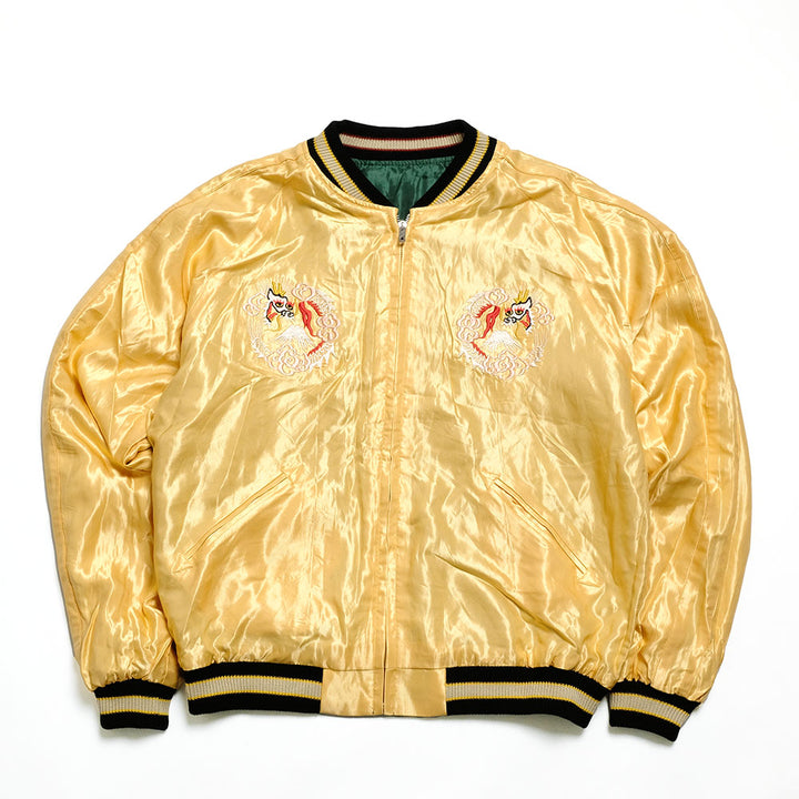 TAILOR TOYO - Acetate Souvenir Jacket - ROARING TIGER × JAPAN MAP - TT15682-145