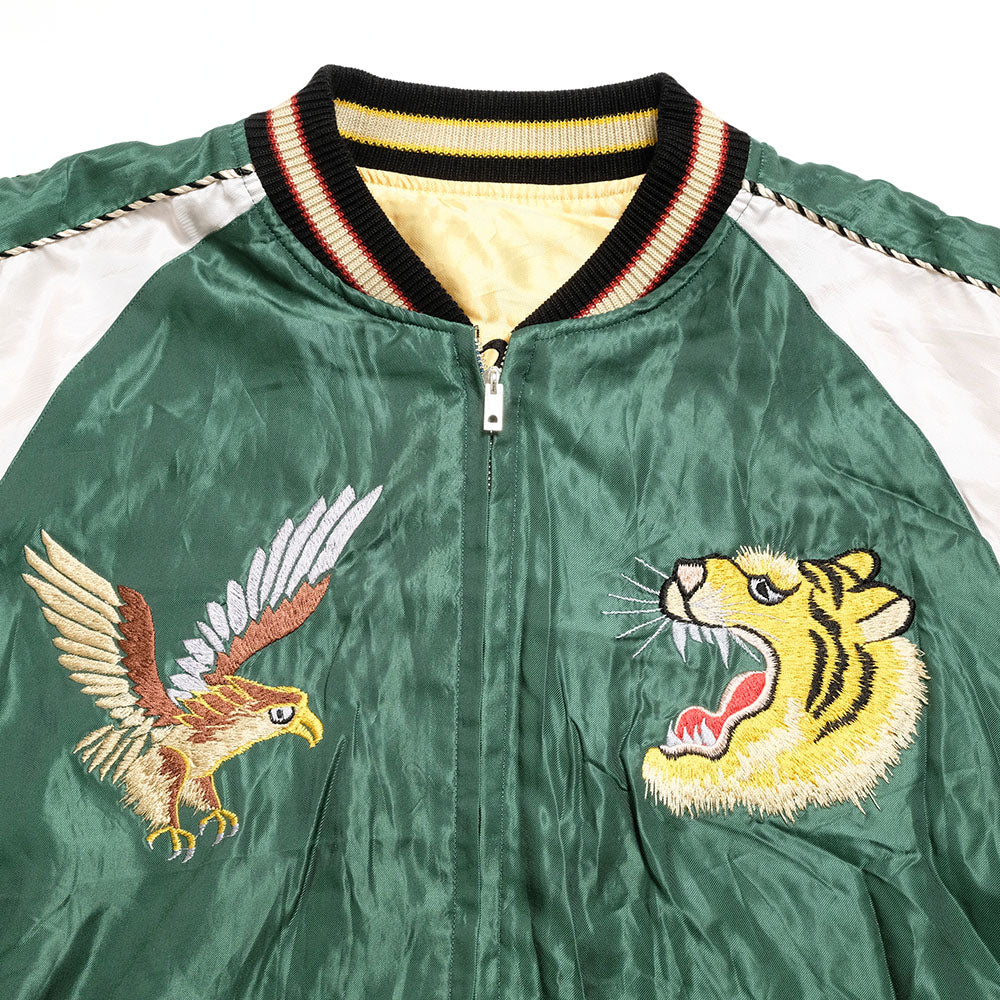 TAILOR TOYO - Acetate Souvenir Jacket - ROARING TIGER × JAPAN MAP - TT15682-145