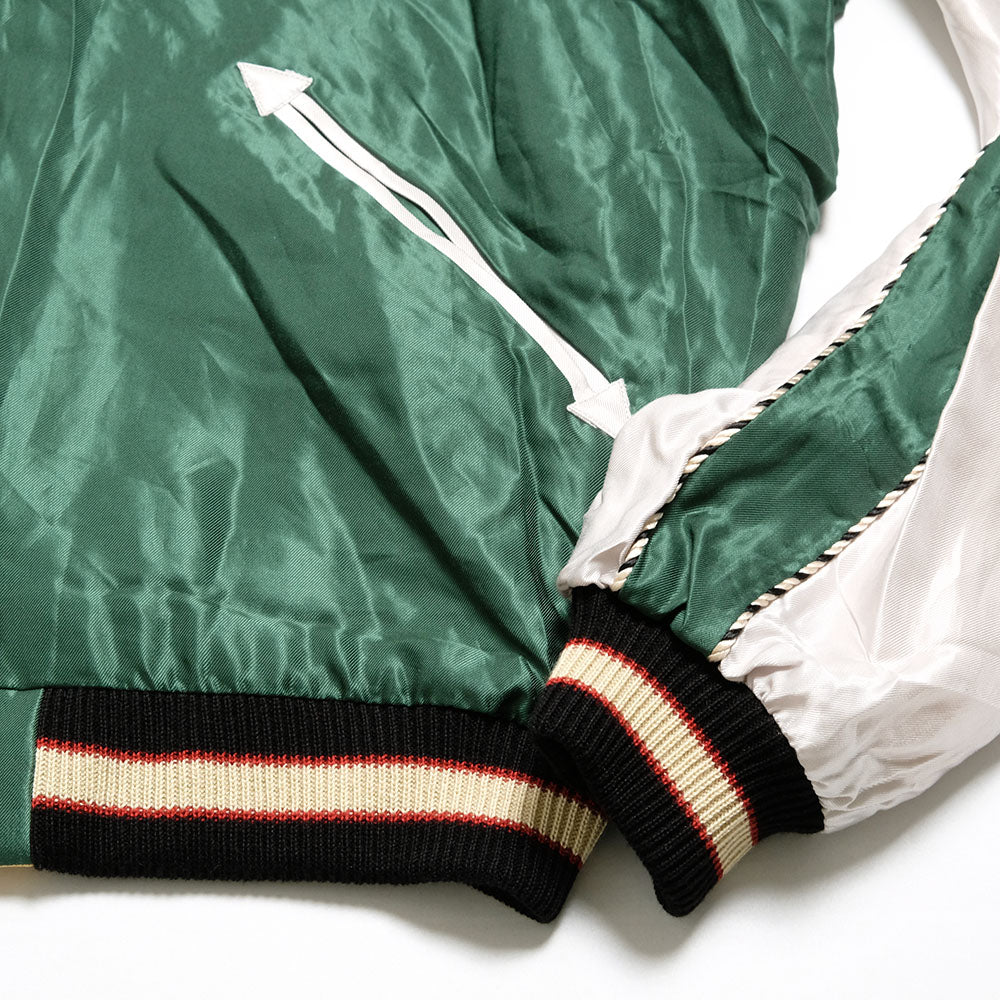 TAILOR TOYO - Acetate Souvenir Jacket - ROARING TIGER × JAPAN MAP - TT15682-145