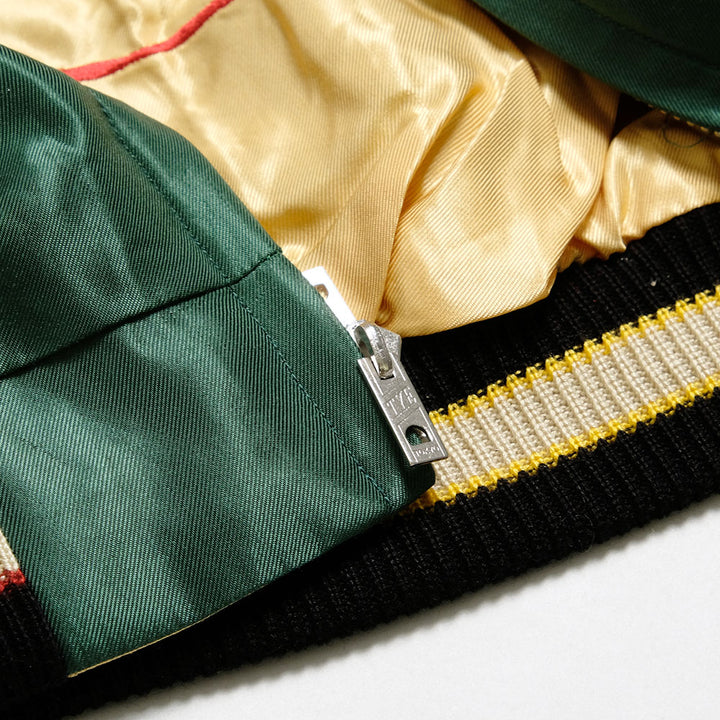 TAILOR TOYO - Acetate Souvenir Jacket - ROARING TIGER × JAPAN MAP - TT15682-145