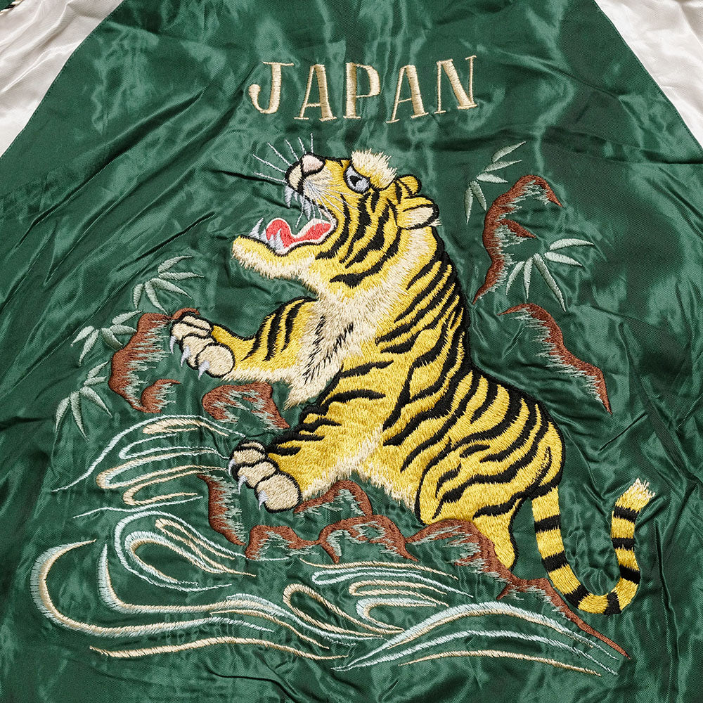 TAILOR TOYO - Acetate Souvenir Jacket - ROARING TIGER × JAPAN MAP - TT15682-145