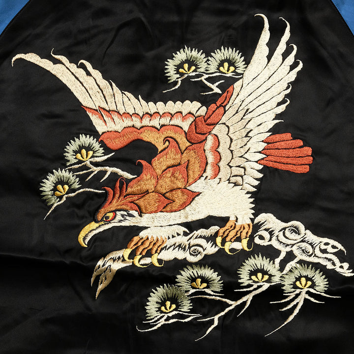 TAILOR TOYO - Early 1950s Style Rayon Brocade × Acetate Souvenir Jacket - TOYO ENTERPRISE 60th Anniversary Special Edition - TIGER & DRAGON (BROCADE) × EAGLE - TT15717