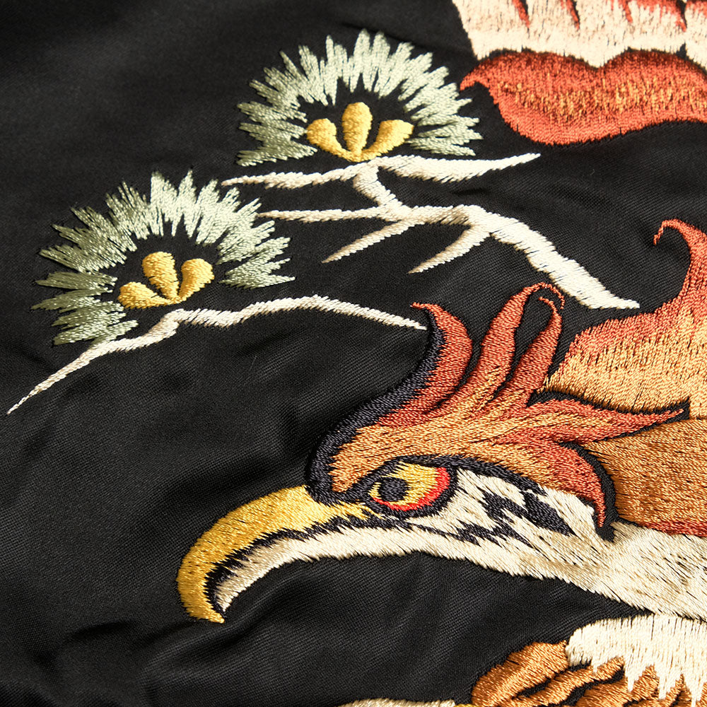 TAILOR TOYO - Early 1950s Style Rayon Brocade × Acetate Souvenir Jacket - TOYO ENTERPRISE 60th Anniversary Special Edition - TIGER & DRAGON (BROCADE) × EAGLE - TT15717