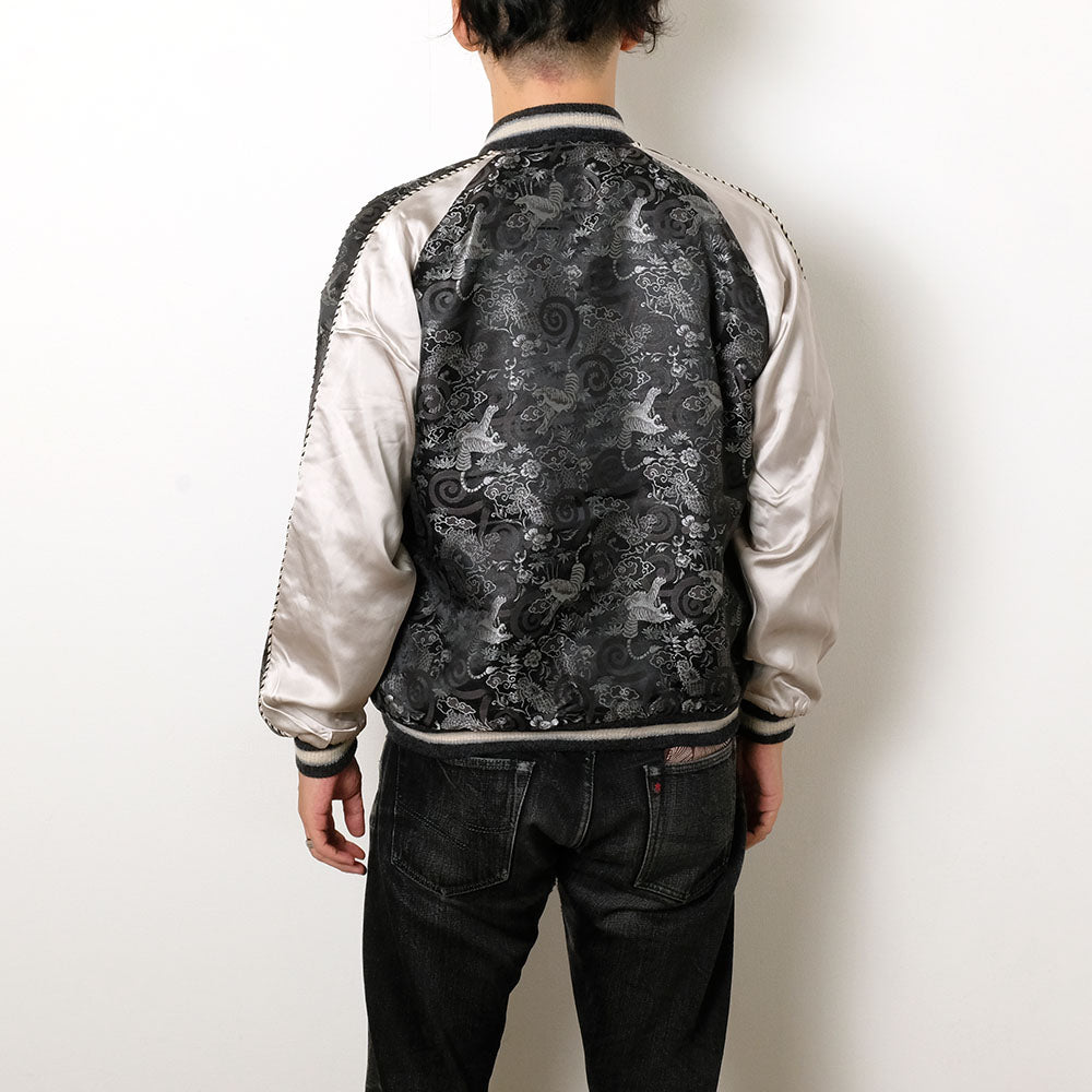 TAILOR TOYO - Early 1950s Style Rayon Brocade × Acetate Souvenir Jacket - TOYO ENTERPRISE 60th Anniversary Special Edition - TIGER & DRAGON (BROCADE) × EAGLE - TT15717-119