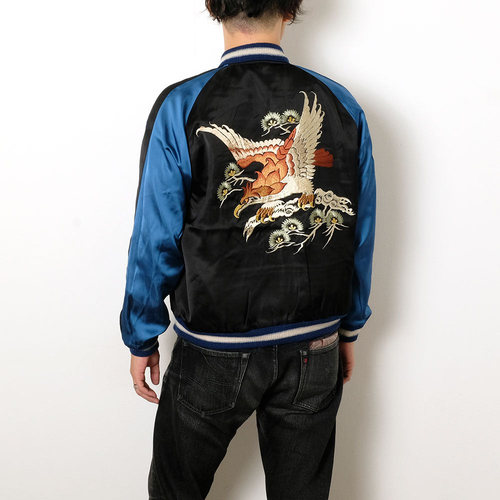 TAILOR TOYO - Early 1950s Style Rayon Brocade × Acetate Souvenir Jacket - TOYO ENTERPRISE 60th Anniversary Special Edition - TIGER & DRAGON (BROCADE) × EAGLE - TT15717-119