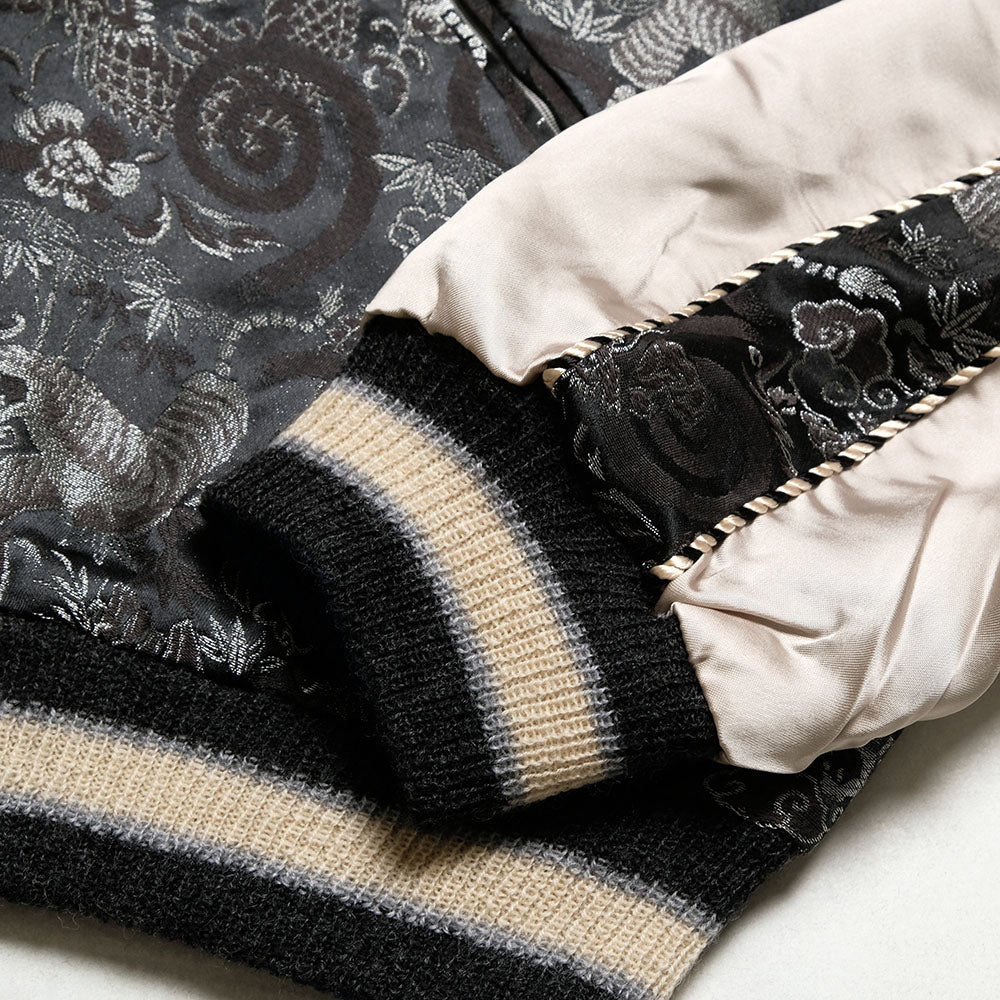 TAILOR TOYO - Early 1950s Style Rayon Brocade × Acetate Souvenir Jacket - TOYO ENTERPRISE 60th Anniversary Special Edition - TIGER & DRAGON (BROCADE) × EAGLE - TT15717