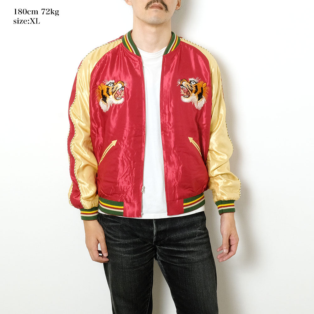 TAILOR TOYO - Acetate Souvenir Jacket - EAGLE × BLUE TIGER - TT15790-170