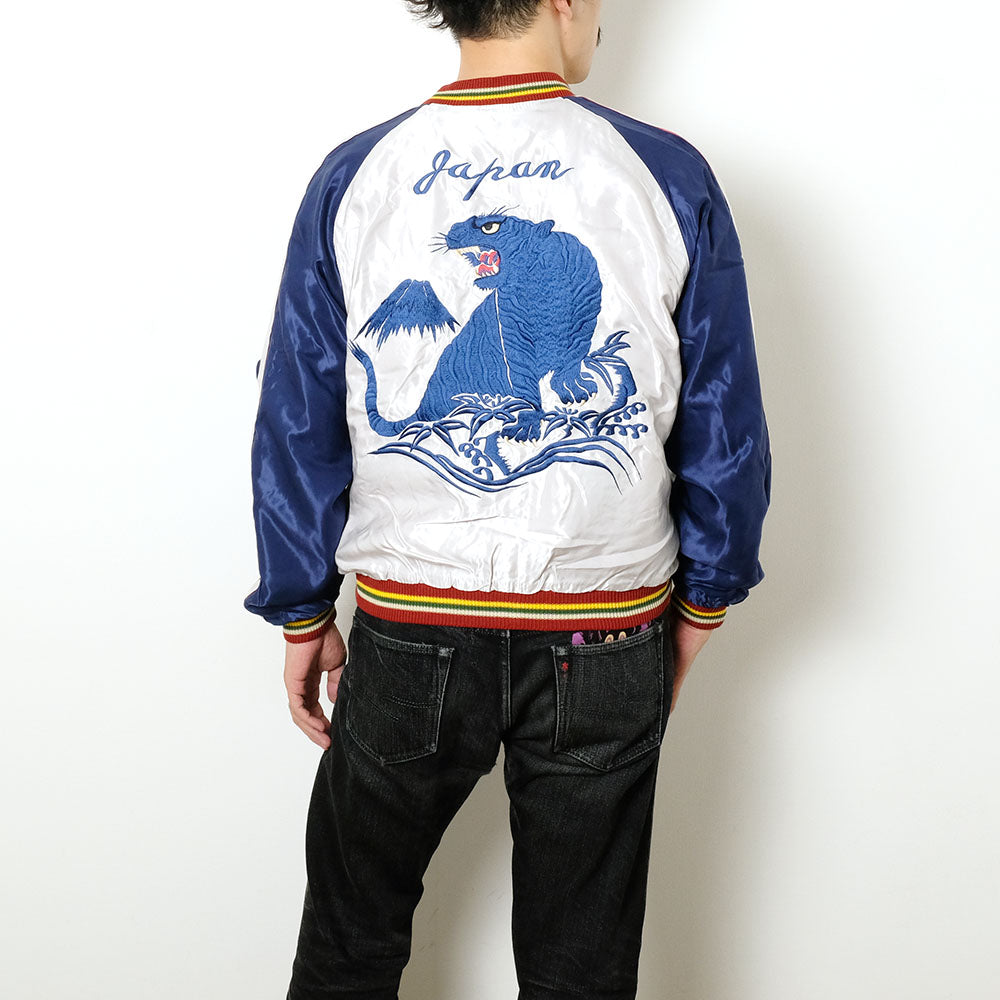 TAILOR TOYO - Acetate Souvenir Jacket - EAGLE × BLUE TIGER