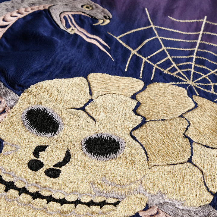 TAILOR TOYO - Mid 1950s Style Acetate Souvenir Jacket - SNAKE & SKULL × DRAGON HEAD - (AGING MODEL) - TT15793-128