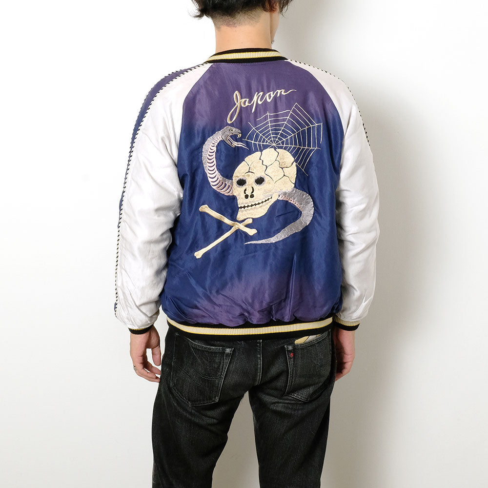 TAILOR TOYO - Mid 1950s Style Acetate Souvenir Jacket - SNAKE & SKULL × DRAGON HEAD - (AGING MODEL) - TT15793-128