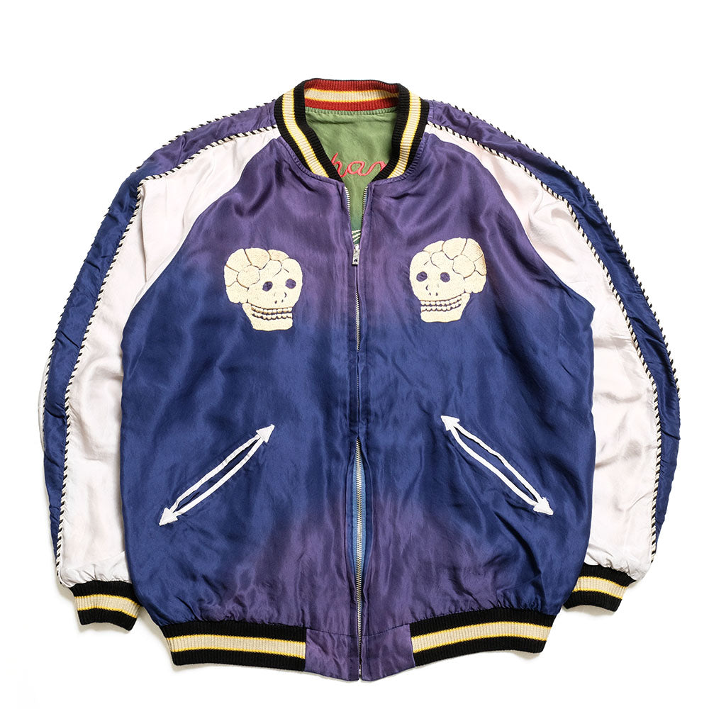 TAILOR TOYO - Mid 1950s Style Acetate Souvenir Jacket - SNAKE & SKULL × DRAGON HEAD - (AGING MODEL) - TT15793-128