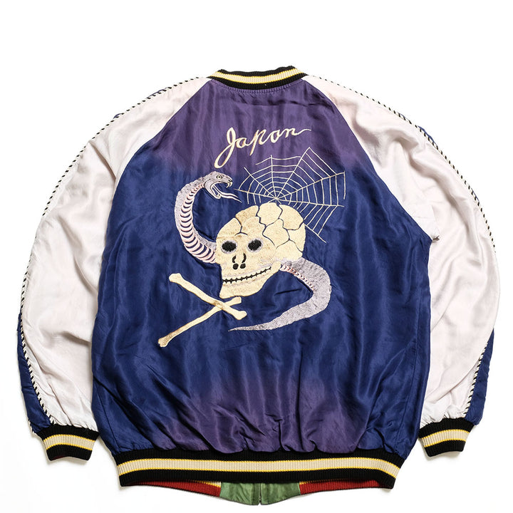 TAILOR TOYO - Mid 1950s Style Acetate Souvenir Jacket - SNAKE & SKULL × DRAGON HEAD - (AGING MODEL) - TT15793-128