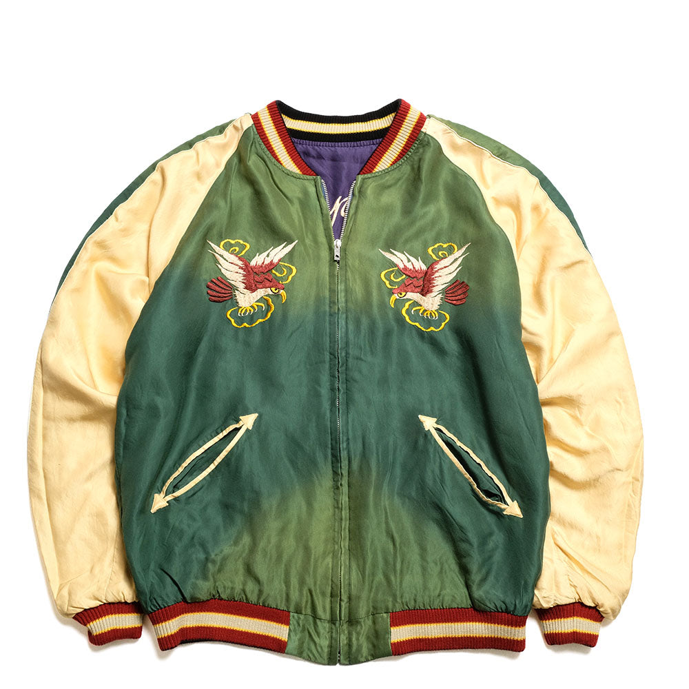 TAILOR TOYO - Mid 1950s Style Acetate Souvenir Jacket - SNAKE & SKULL × DRAGON HEAD - (AGING MODEL) - TT15793-128