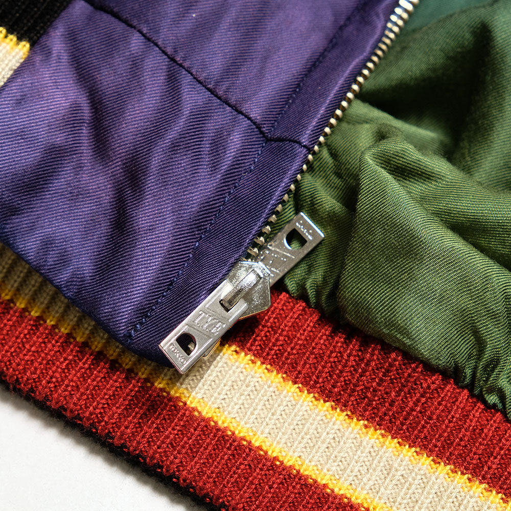 TAILOR TOYO - Mid 1950s Style Acetate Souvenir Jacket - SNAKE & SKULL × DRAGON HEAD - (AGING MODEL) - TT15793-128