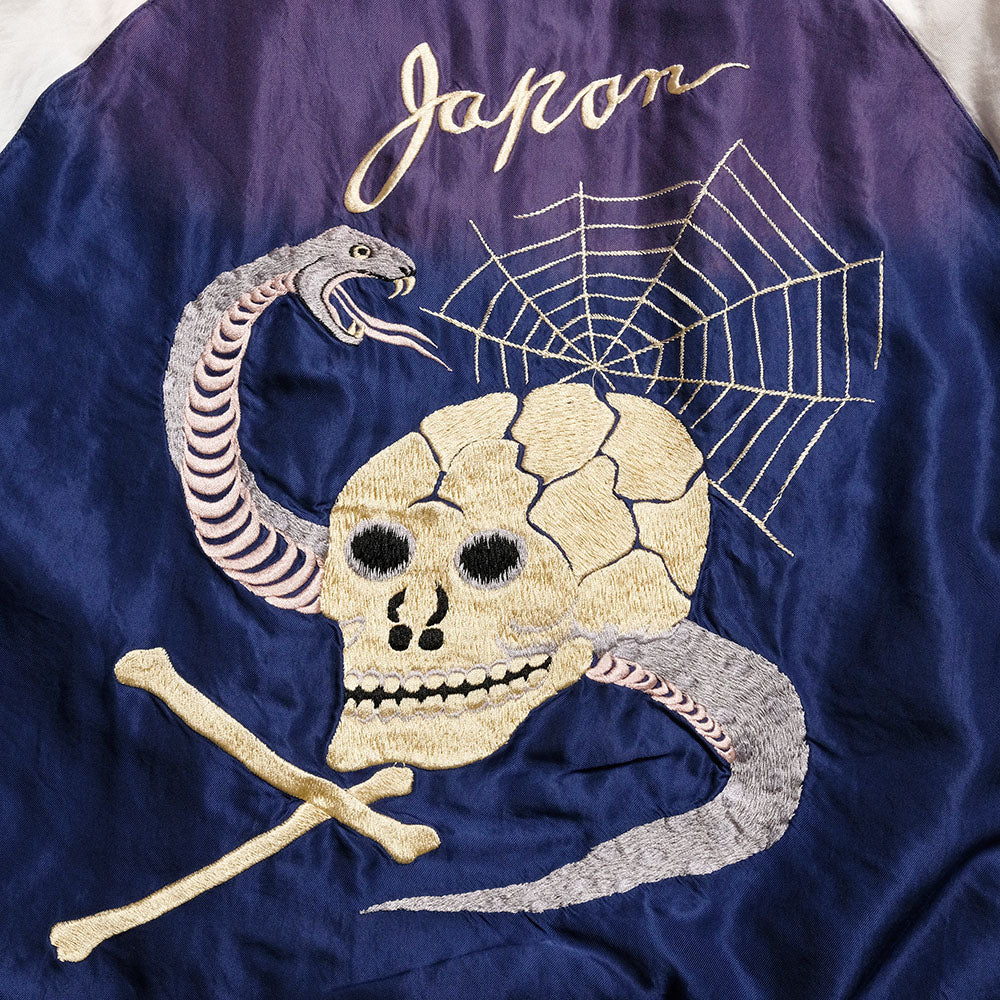 TAILOR TOYO - Mid 1950s Style Acetate Souvenir Jacket - SNAKE & SKULL × DRAGON HEAD - (AGING MODEL) - TT15793-128