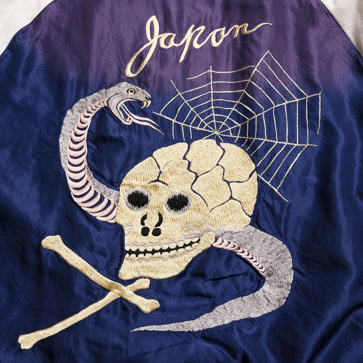 TAILOR TOYO - Mid 1950s Style Acetate Souvenir Jacket - SNAKE & SKULL × DRAGON HEAD - (AGING MODEL) - TT15793-128