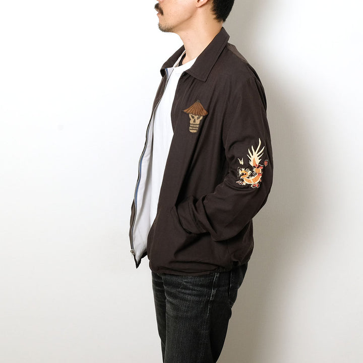 TAILOR TOYO - Late 1960s Style Cotton Rayon Vietnam Jacket - SKULL - AGING MODEL - TT15797