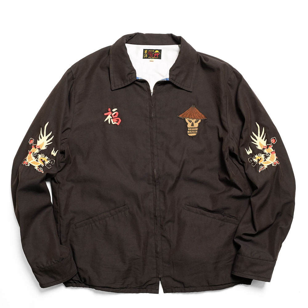 TAILOR TOYO - Late 1960s Style Cotton Rayon Vietnam Jacket - SKULL - AGING MODEL - TT15797