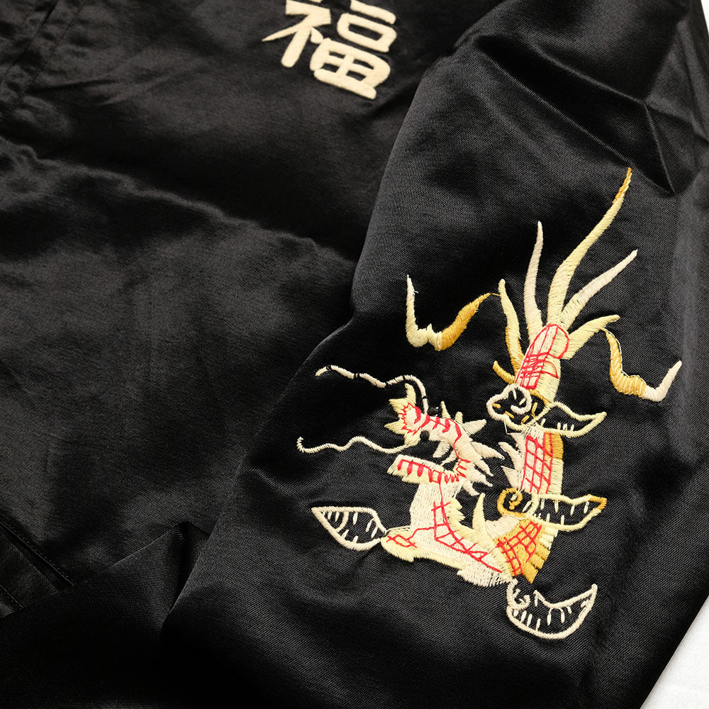 TAILOR TOYO - Mid 1960s Style Satin Vietnam Jacket - VIET-NAM MAP - TT15798