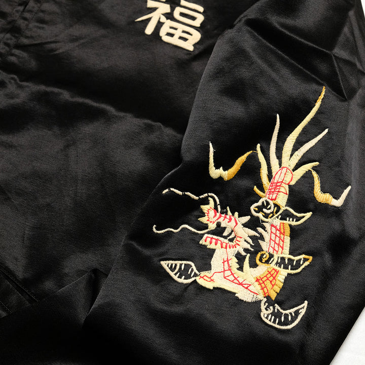 TAILOR TOYO - Mid 1960s Style Satin Vietnam Jacket - VIET-NAM MAP - TT15798